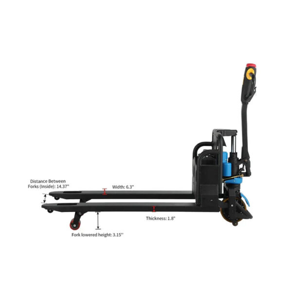 Apollolift A-1020 Fully Electric Walkie Powered Pallet Jack Lithium Battery 3300 lbs Capacity 48" x 27" Manufacturer RFB - Image 9