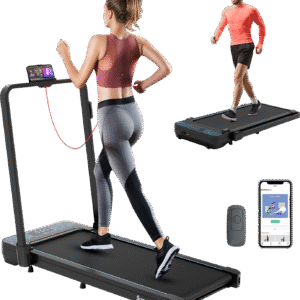 Costway 2 in 1 Folding Treadmill with 300lbs Capacity and Remote Control New