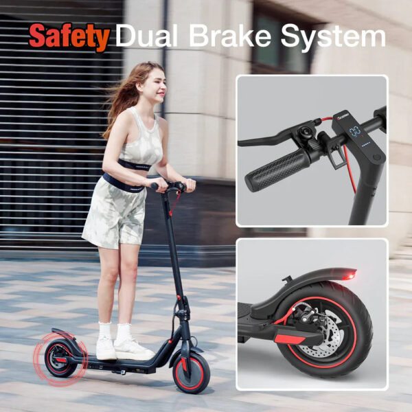 iScooter i8M Electric Scooter Foldable 350W 36V 19 MPH 15 Mile Range with Bluetooth App New - Image 5