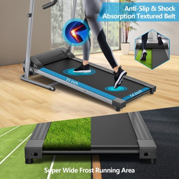 Costway Folding Treadmill with LCD Display and Heart Rate Sensor New - Image 5