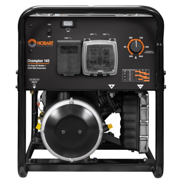 Hobart 500563 Champion 145 Arc Briggs & Stratton 4500W AC and 145A DC Stick Welder Generator Combo Manufacturer RFB - Image 3