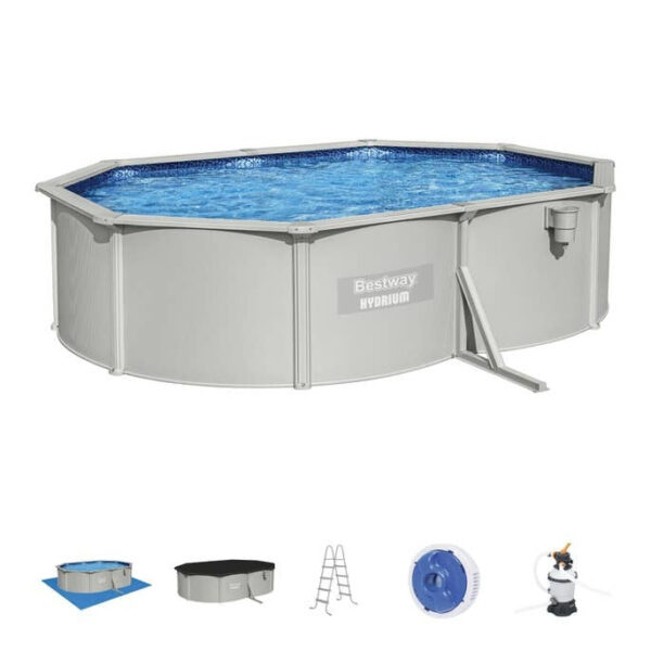 Bestway Hydrium 16’5” X 12’ X 48” Steel Wall Above Ground Pool Set - Image 6