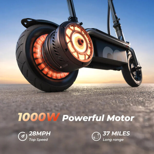 iScooter F3 Electric Scooter with Seat 1000W 48V 28 MPH 37 Mile Range New - Image 4