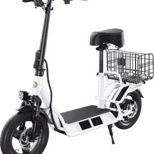 isinwheel Hyper X Electric Scooter with Seat and Basket 700W 21 MPH 28 Mile Range New