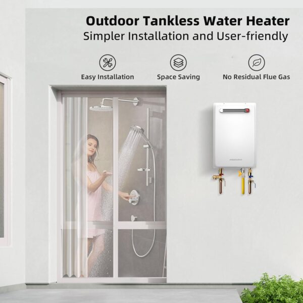Mizudo CS120S Tankless Water Heater Propane Gas 5.1 GPM 120,000 BTU New - Image 2
