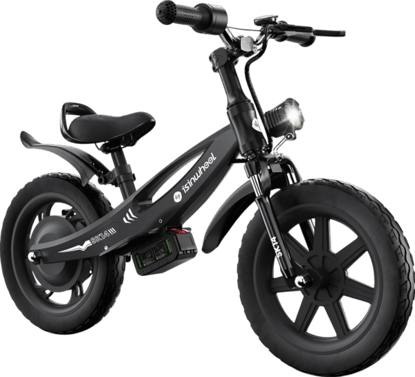 isinwheel SK14 2-in-1 Electric Bike for Kids 14" Wheels 250W 18V 3/6/10 MPH New