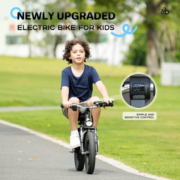 isinwheel SK14 2-in-1 Electric Bike for Kids 14" Wheels 250W 18V 3/6/10 MPH New - Image 4