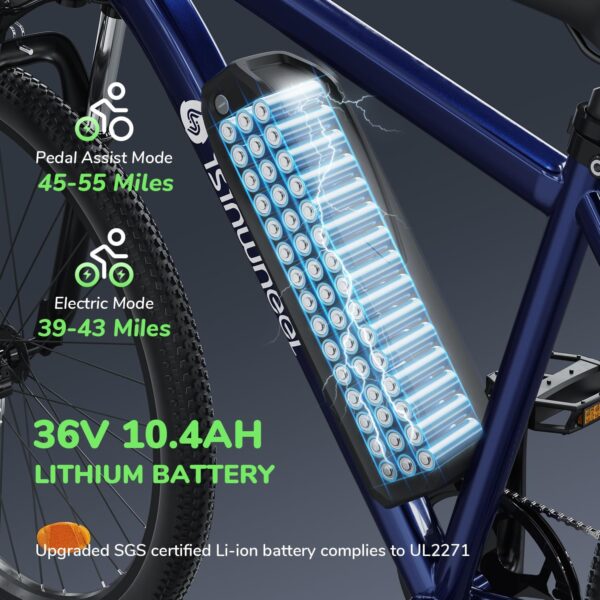 isinwheel M10 Electric Commuter Bike 500W 36V 20 MPH 46 Mile Range New - Image 10