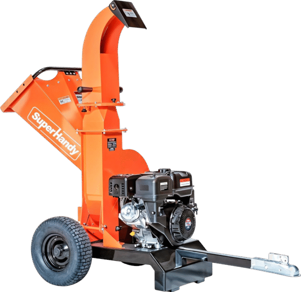 Super Handy GUO141 Towable Wood Chipper 4" Chipping Capacity 15 HP Gas Electric Start New