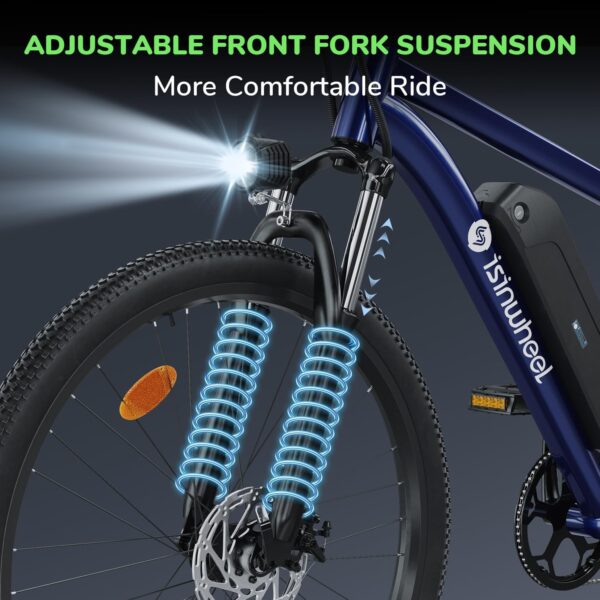 isinwheel M10 Electric Commuter Bike 500W 36V 20 MPH 46 Mile Range New - Image 11