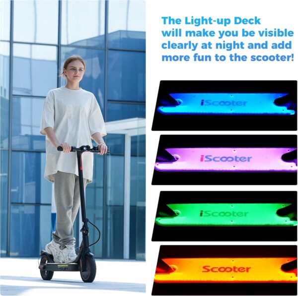 iScooter i9L Electric Scooter Foldable 350W 36V 20 MPH 18 Mile Range with Smart App New - Image 3