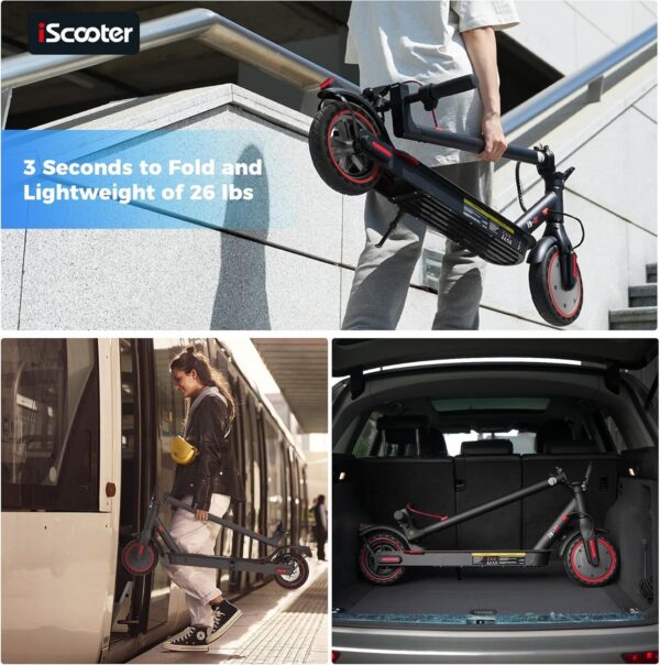 iScooter i9L Electric Scooter Foldable 350W 36V 20 MPH 18 Mile Range with Smart App New - Image 6