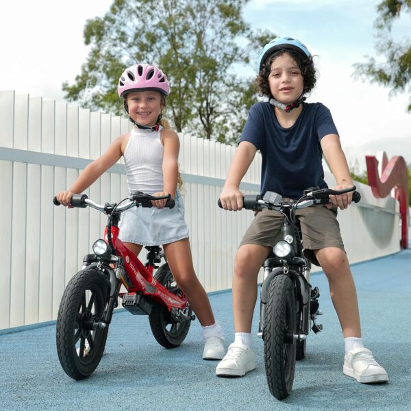 isinwheel SK14 2-in-1 Electric Bike for Kids 14" Wheels 250W 18V 3/6/10 MPH New - Image 7