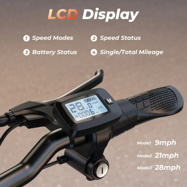 iScooter F3 Electric Scooter with Seat 1000W 48V 28 MPH 37 Mile Range New - Image 6