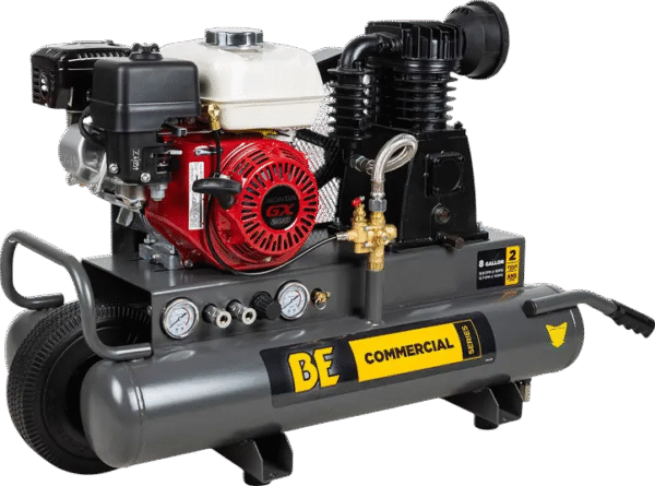 BE Portable Air Compressor with Honda GX200 Engine 13.8 CFM at 90 PSI New