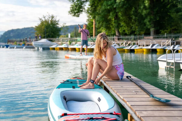 Aqua Marina BT-24CAP Cascade 11'2" Inflatable Stand Up Paddle-Kayak Hybrid Board New - Image 2
