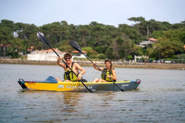 Aqua Marina AIR-K440 Tomahawk Air-K 14'5" Inflatable Speed Kayak 1-2 Person New - Image 2