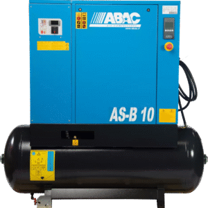 ABAC AS-B Rotary Screw Air Compressor w/ Dryer 150PSI 10HP 131 Gal. 3-Phase 230/460V New