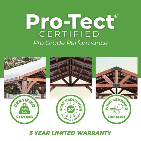 Backyard Discovery 12×12 Arlington Gazebo with Electric - Image 9