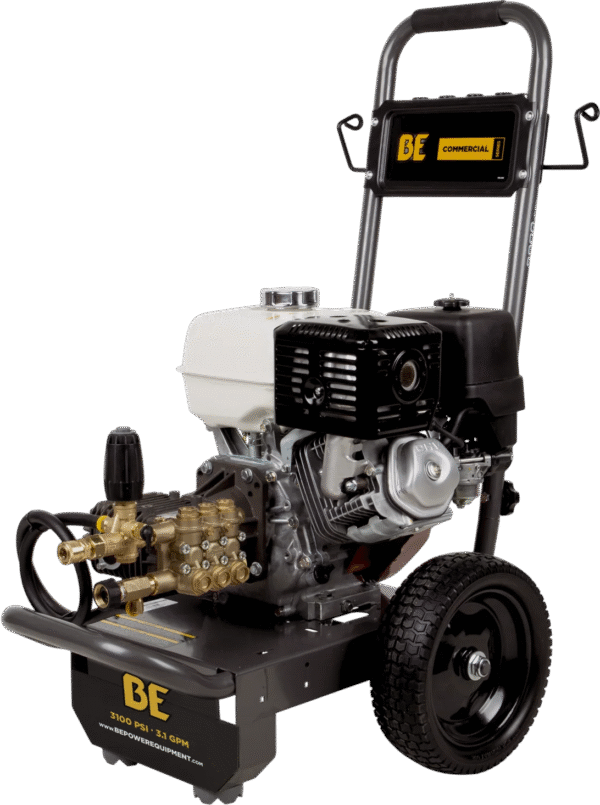 BE Pressure Washer Cold Water Triplex Pump 3,200 PSI 5.2 GPM Honda GX390 Engine New