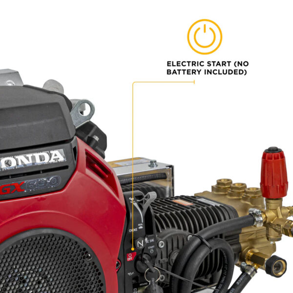 BE Pressure Washer Truck Mount Cold Water 4,000 PSI 8.2 GPM Honda GX690 Engine Electric Start New - Image 6
