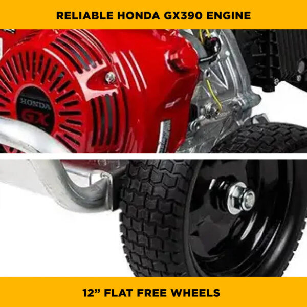 BE Pressure Washer Cold Water 4,200 PSI 4.2 GPM Honda GX390 Comet Pump B4213HABCS New - Image 4