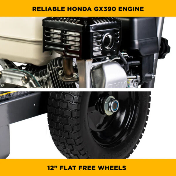 BE Pressure Washer Cold Water 4,200 PSI 4.2 GPM Honda GX390 Engine Steel Frame B4213HACS New - Image 5