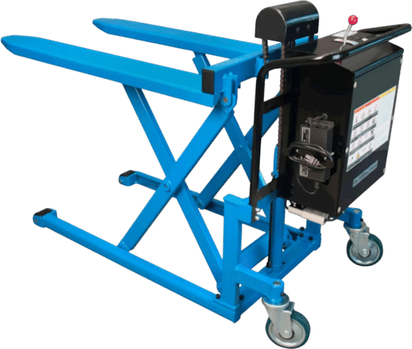 Bishamon LVE-50WE Industrial Skid Lift Battery Operated 32.8" Fork Lift 1,000 Lbs Load New