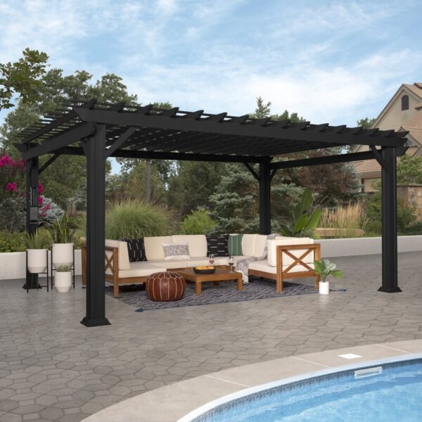 Backyard Discovery Traditional Steel Pergola 16' x 12' - Image 5