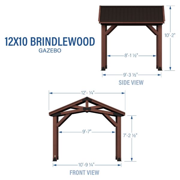 Backyard Discovery 12×10 Brindlewood Gazebo - Image 15