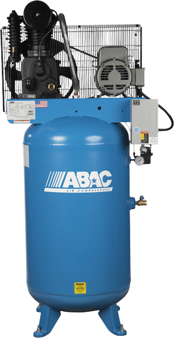 ABAC ABC7-2180VFF Air Compressor 7.5HP 80 Gal. Two-Stage Single Phase 230V Full Feature New
