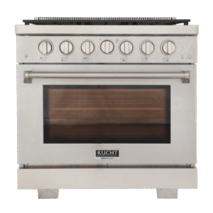 Kucht KFX360 36" Professional Gas Range with 6 Sealed Burners and Convection Oven with NG & LP Options New
