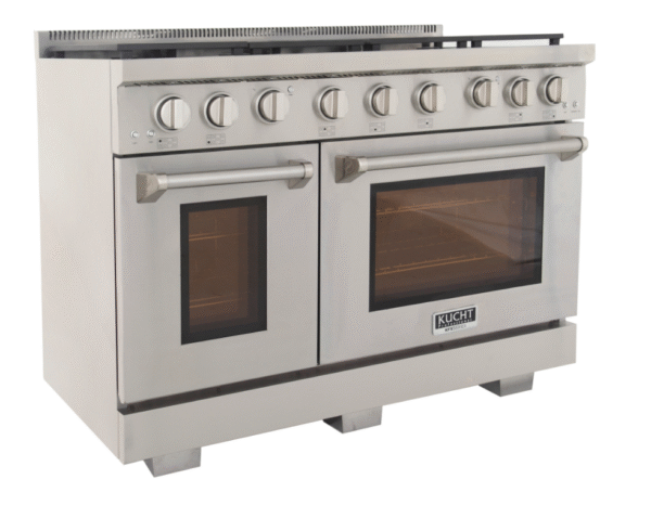 Kucht KFX480 48" Professional Gas Range with 7 Sealed Burners and Convection Oven with NG & LP Options New - Image 9