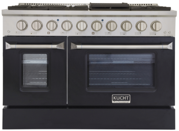Kucht KNG481 48" Professional Gas Range with 8 Sealed Burners and Convection Oven with NG & LP Options New - Image 8