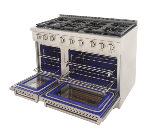 Kucht KFX480 48" Professional Gas Range with 7 Sealed Burners and Convection Oven with NG & LP Options New - Image 15