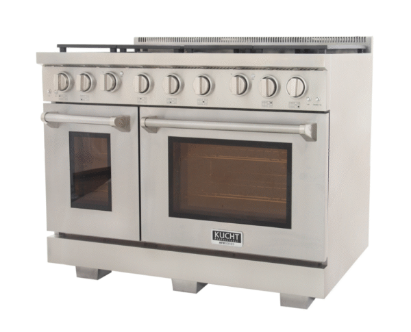 Kucht KFX480 48" Professional Gas Range with 7 Sealed Burners and Convection Oven with NG & LP Options New - Image 10