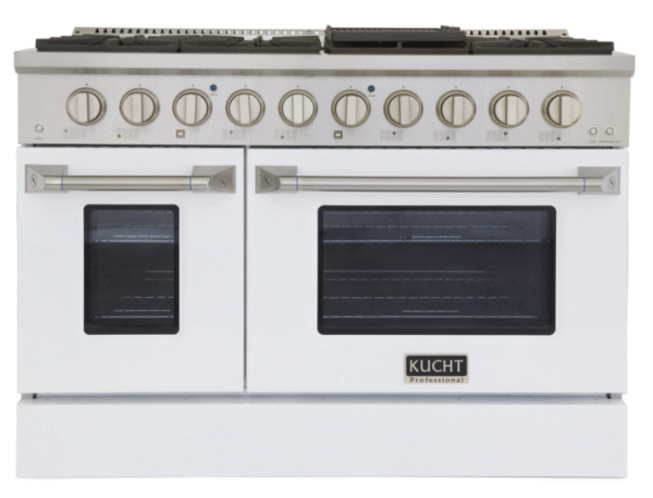 Kucht KNG481 48" Professional Gas Range with 8 Sealed Burners and Convection Oven with NG & LP Options New - Image 10