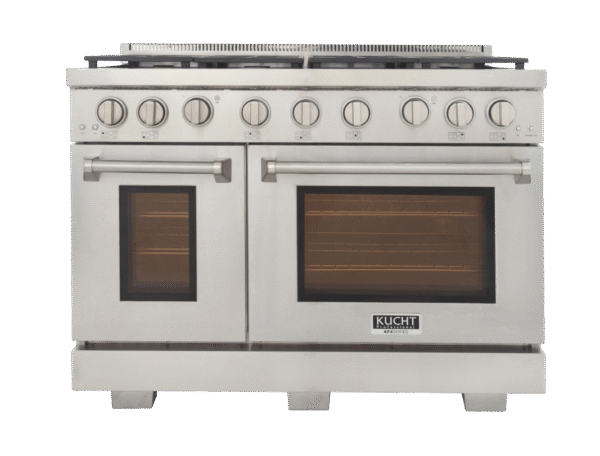 Kucht KFX480 48" Professional Gas Range with 7 Sealed Burners and Convection Oven with NG & LP Options New