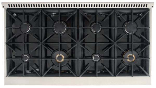 Kucht KNG481 48" Professional Gas Range with 8 Sealed Burners and Convection Oven with NG & LP Options New - Image 12