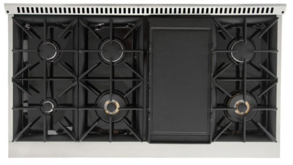 Kucht KNG481 48" Professional Gas Range with 8 Sealed Burners and Convection Oven with NG & LP Options New - Image 13
