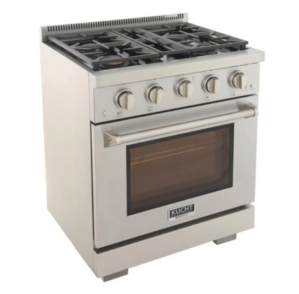 Kucht KFX300 30" Professional Gas Range with 4 Sealed Burners and Convection Oven with NG & LP Options New - Image 14