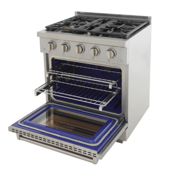 Kucht KFX300 30" Professional Gas Range with 4 Sealed Burners and Convection Oven with NG & LP Options New - Image 8