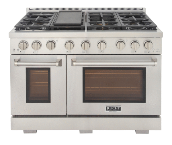 Kucht KFX480 48" Professional Gas Range with 7 Sealed Burners and Convection Oven with NG & LP Options New - Image 5