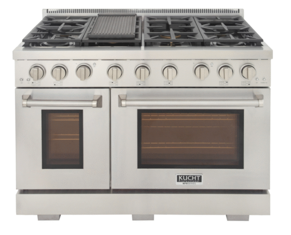 Kucht KFX480 48" Professional Gas Range with 7 Sealed Burners and Convection Oven with NG & LP Options New - Image 6