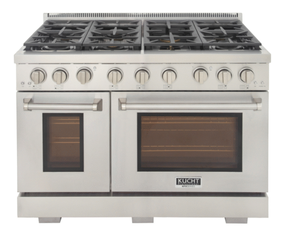 Kucht KFX480 48" Professional Gas Range with 7 Sealed Burners and Convection Oven with NG & LP Options New - Image 2