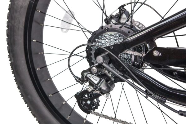 Glarewheel EB-PR Fat Tire Electric Bicycle 7 Speed 26" 500W 25 MPH 30 Mile 48V 13Ah Black or Grey New - Image 9