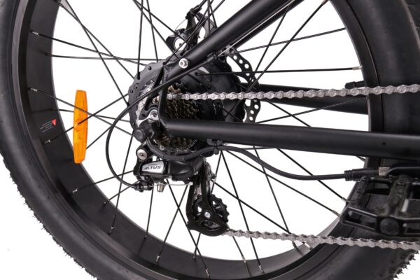 Glarewheel EB-PR Fat Tire Electric Bicycle 7 Speed 26" 500W 25 MPH 30 Mile 48V 13Ah Black or Grey New - Image 7