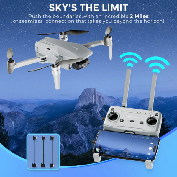 Contixo F36 FPV Drone Foldable with 4K HD Camera 3-Axis Gimbal GPS Control New - Image 3