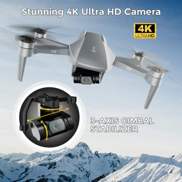 Contixo F36 FPV Drone Foldable with 4K HD Camera 3-Axis Gimbal GPS Control New - Image 4