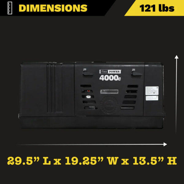 RVMP Flex Power 4000e 3700W/3300W RV Generator Dual Fuel Gas Propane EFI Remote Start New - Image 7